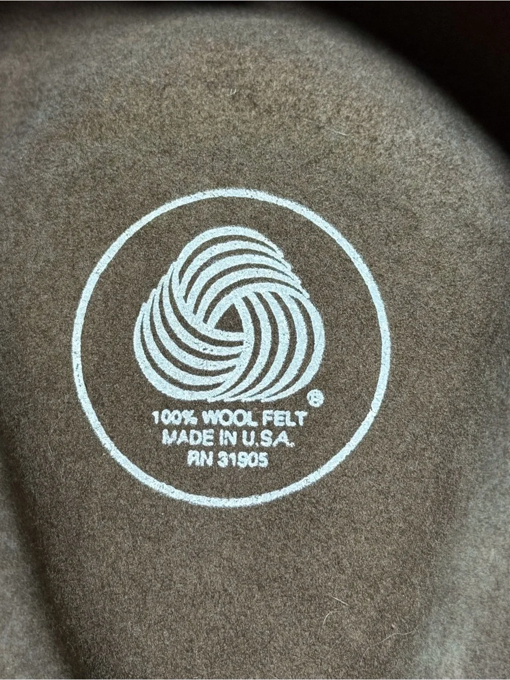 Dorfman Pacific 100% Wool Felt Brown Wide Brim Fedora Hat Size L USA Made|unisex